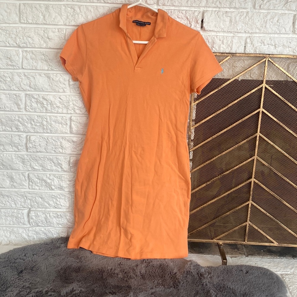 Cotton Mesh Polo tshirt dress